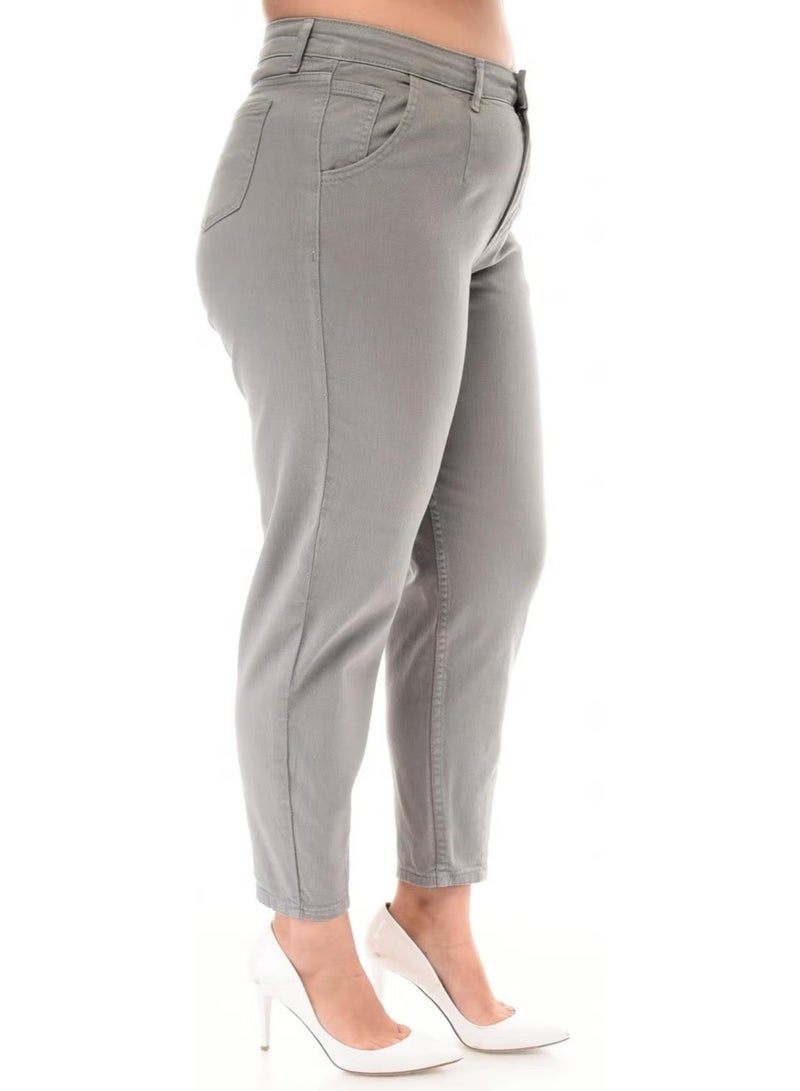 Cedy Denim جينز موم بليت بحجم زائد للنساء C600 - Image 4